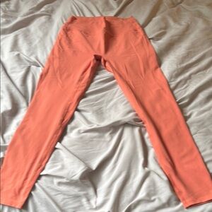 ZYIA 37 inch Orange Performance Leggings size 16-18
